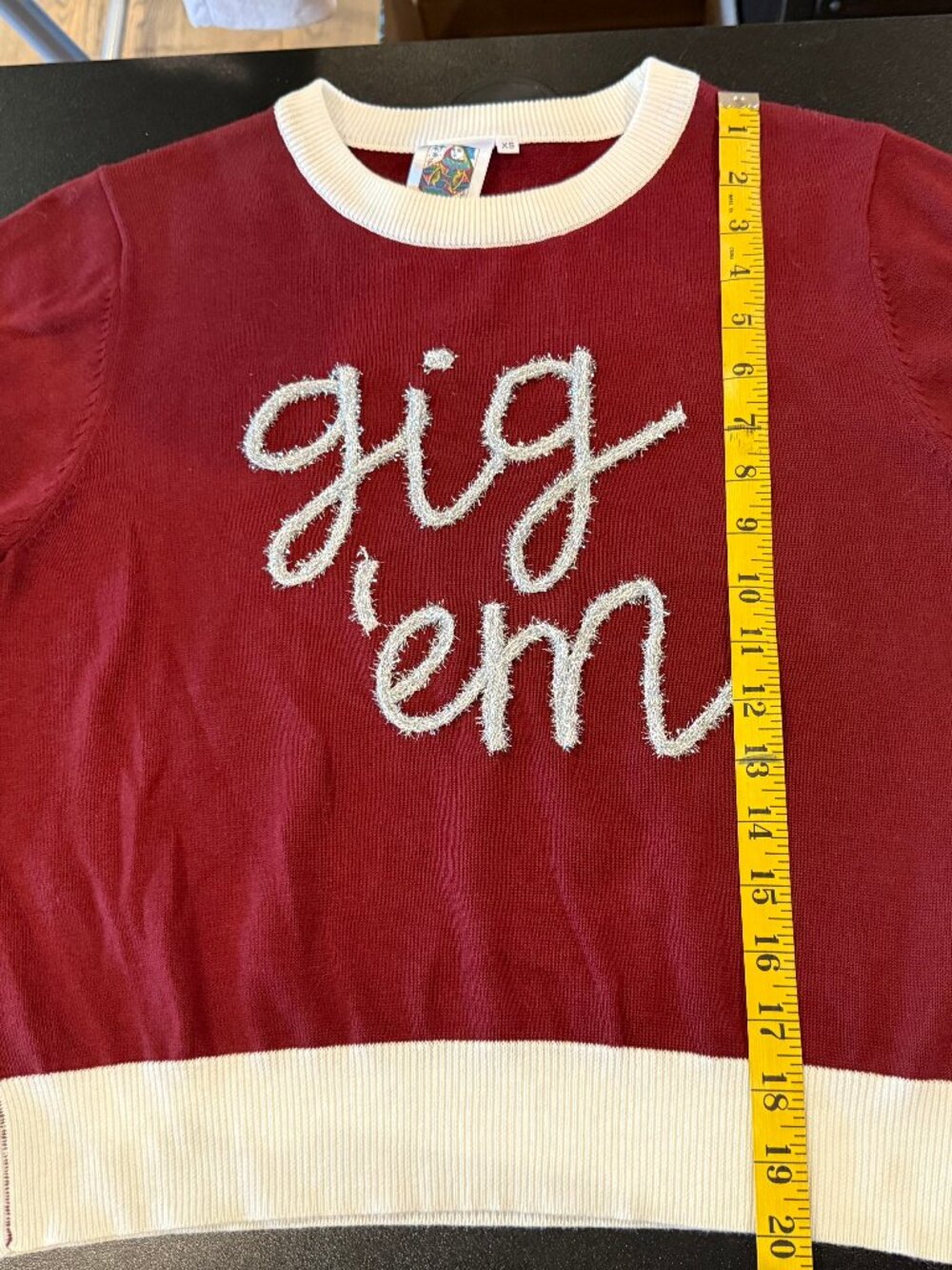 Queen of Sparkles Gig Em Sweater - Picture 3 of 5